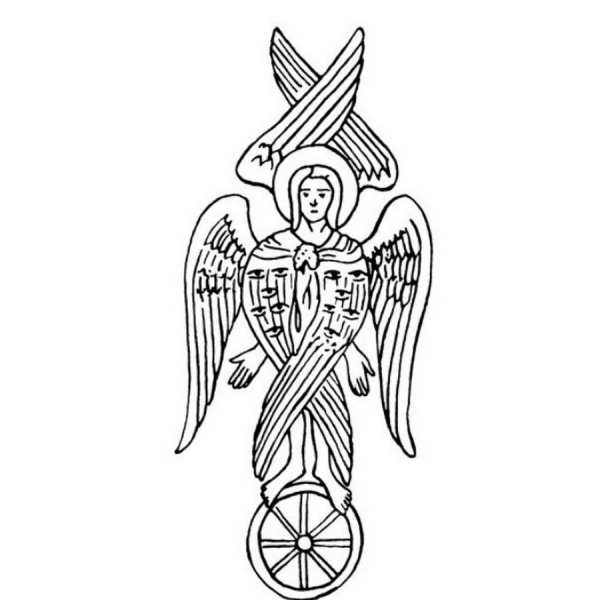 Шестикрылый Серафим икона Христианская