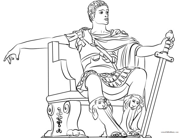 Константин Великий на троне