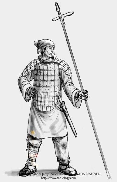 Китайский средневековый воин