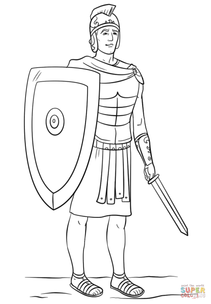 Легионер Рима рисунок