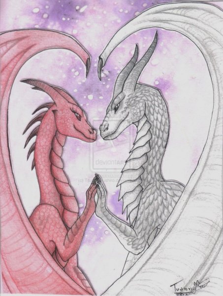 Рисунки два дракона