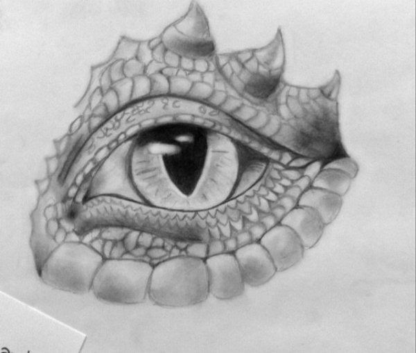 Рисунки два глаза дракона