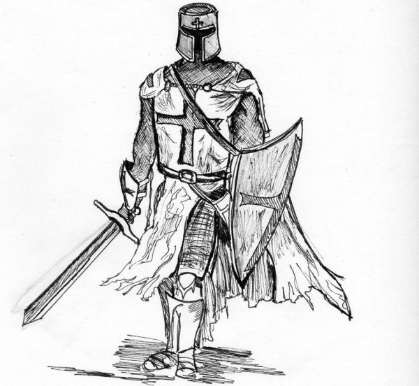 Рисунки два рыцаря