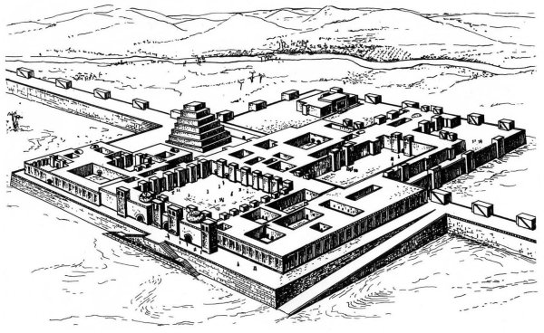 Комплекс дворца Саргона II В дур-Шаррукине