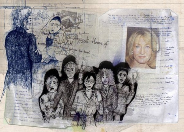 Джоан Роулинг рисунок