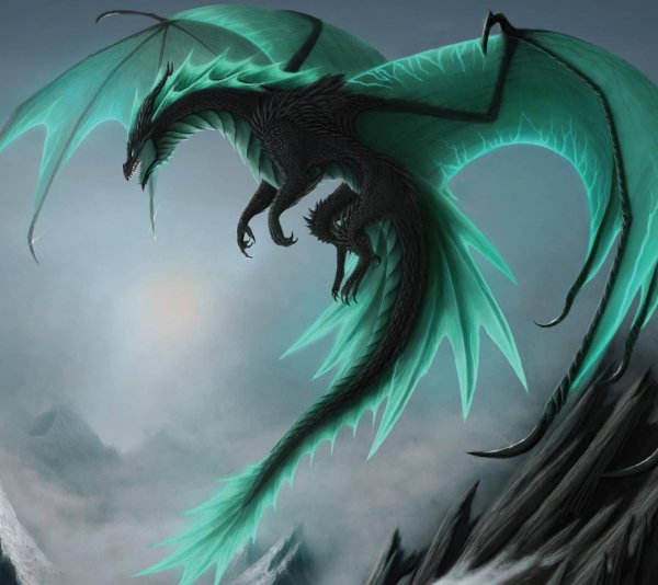 Брим зелёный дракон