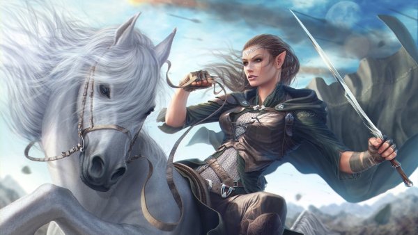 Эльфы нолдор воины девушки