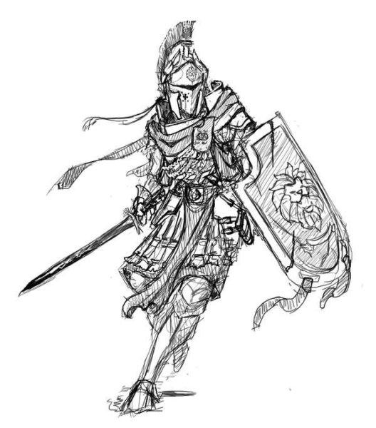 Рисунки эльфийского воина