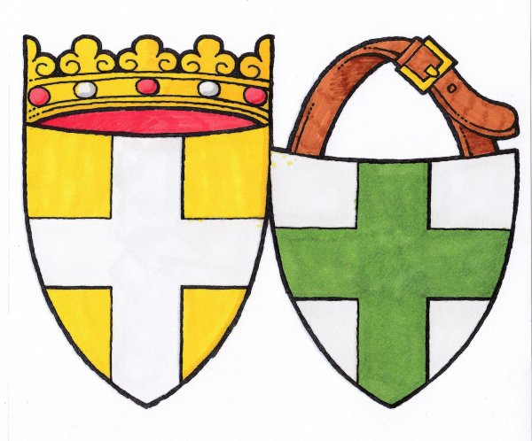 Изображение рыцарских гербов