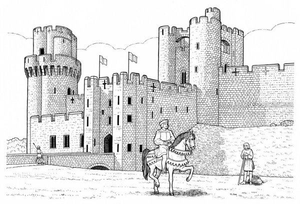 Рыцарский замок в культуре средневековой Европы