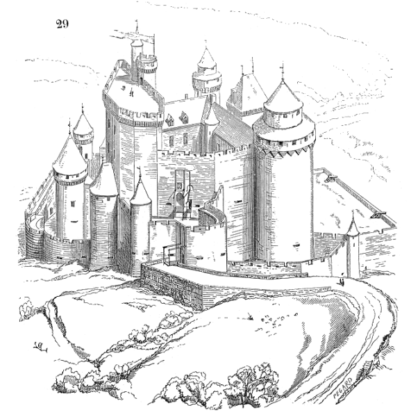 Замок куси во Франции