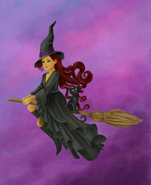 Красивая ведьмочка