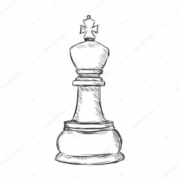 Фигура ферзь в шахматах рисунок