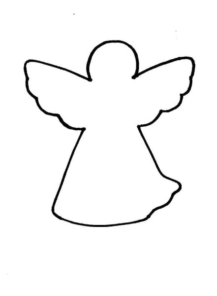 Ангелочек шаблон для вырезания