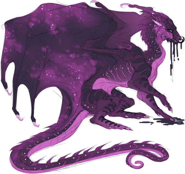 Драконья сага фиолетовый дракон