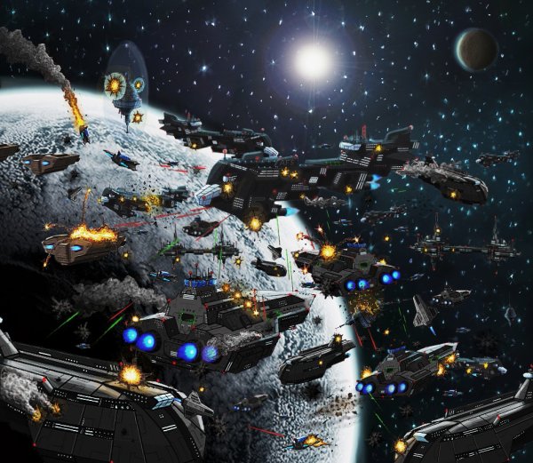 Армада космических кораблей Звездные войны
