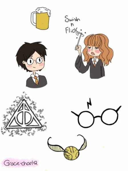 Мини рисунки для срисовки Гарри Поттер