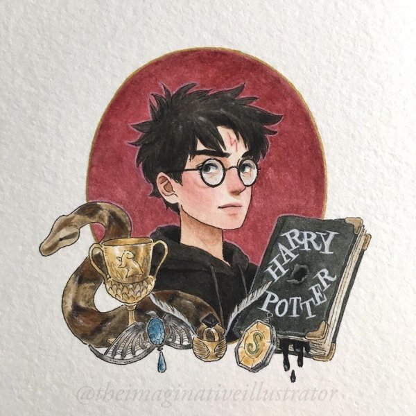 Рисунки персонажей из Гарри Поттера