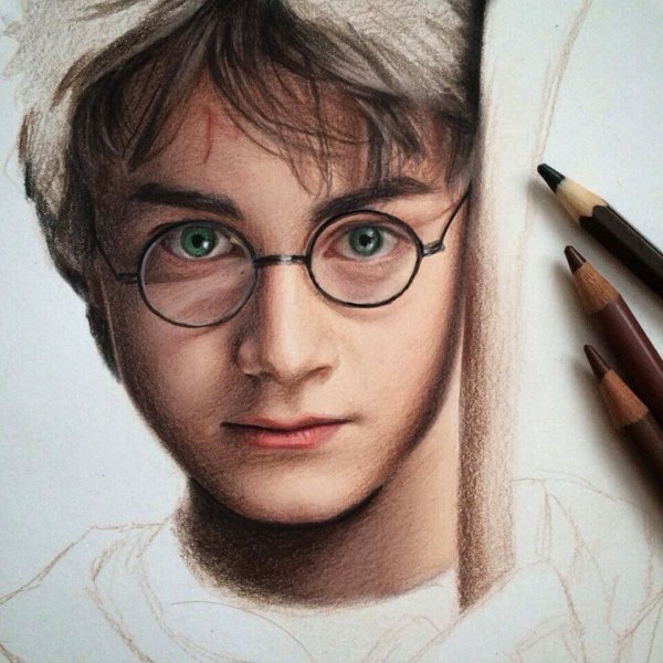 Нарисовать портрет Гарри Поттера