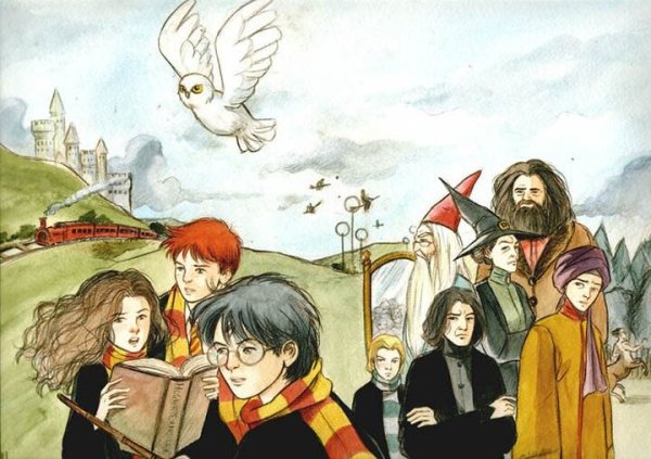 Гарри Поттер книга рисунок