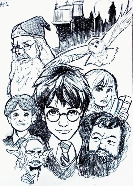 Гарри Поттер и философский камень раскраска