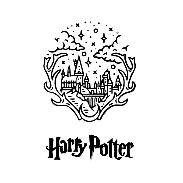 Черно белые постеры по Гарри Поттеру