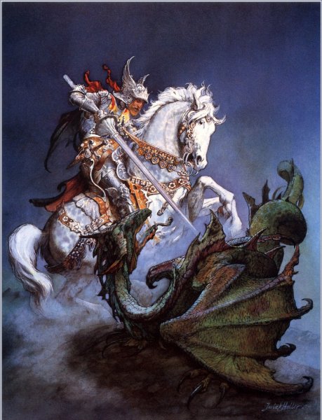 Георгий Победоносец убивающий дракона