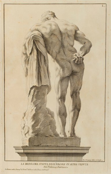 Геркулес Фарнезский статуя сзади