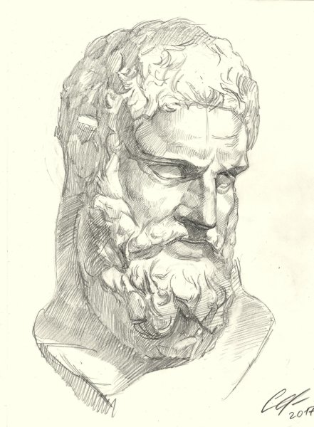 Аристотель Академический рисунок