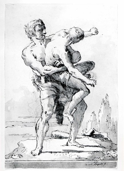 Геракл и Антей картина
