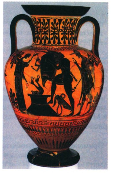 Греческая вазопись Геракл