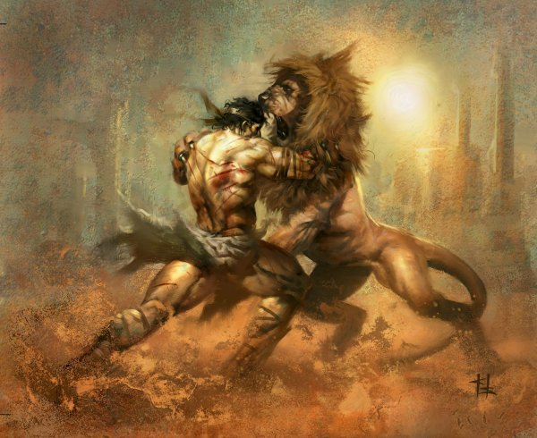 Геркулес против Немейского Льва