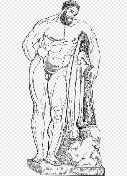 Древняя статуя геркулеса