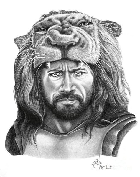Тату Геракл в шкуре Льва