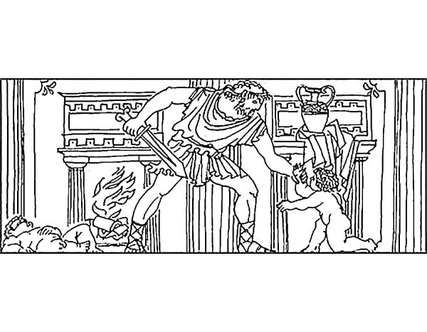 Раскраски древняя Греция Геракл