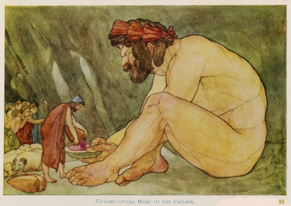 Миф Одиссей на острове циклопов