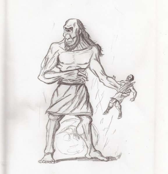 Рисунок к поэме Гомера Одиссея
