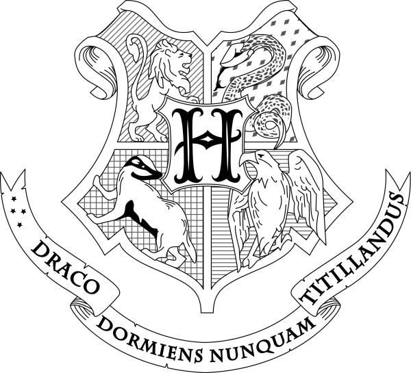 Герб школы Хогвартс из Гарри Поттера