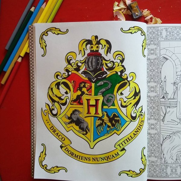 Хогвартс герб раскраска