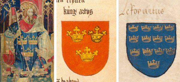 Геральдические флаги короля Артура