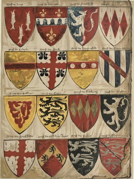 Геральдика щиты рыцарей средневековья