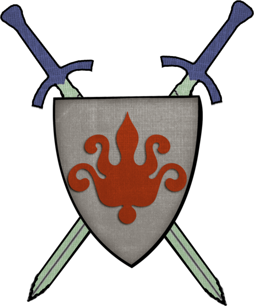 Рисунки герба на щите рыцаря