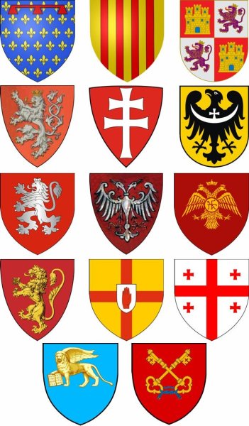 Рыцарские гербы средневековья Европы