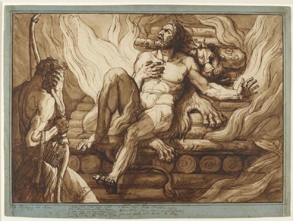 Смерть Геракла и его Вознесение на Олимп