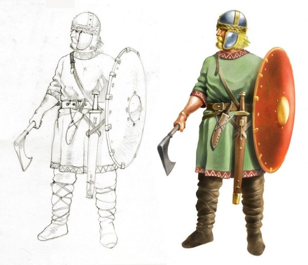 Германцы Варвары одежда 5 век