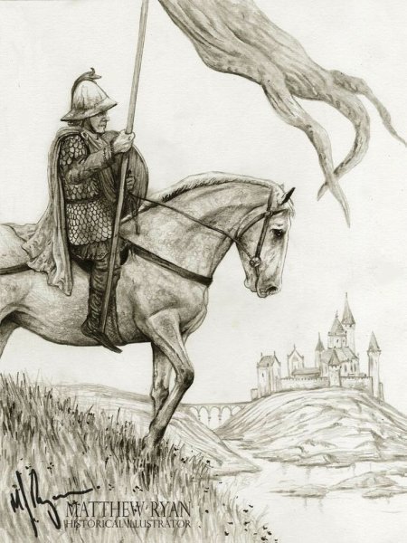 Германский воин рисунок