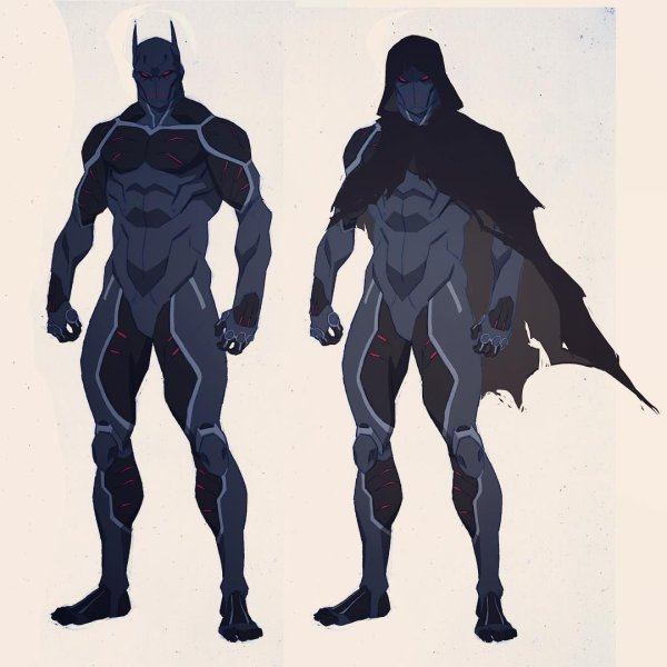 Бэтмен костюм концепт арт