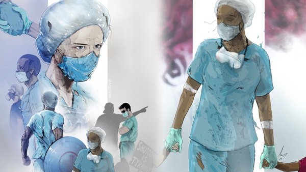 Живопись врачей пандемии