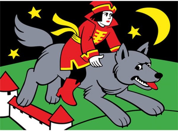 Иллюстрация из сказки Иван Царевич и серый волк