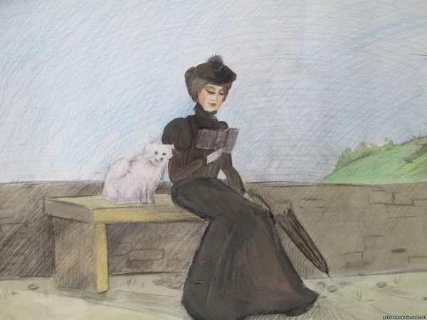 Чехов а.п. "дама с собачкой" иллюстрации